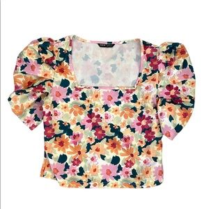To small NEW, from SHEIN, size L , colorful flowers